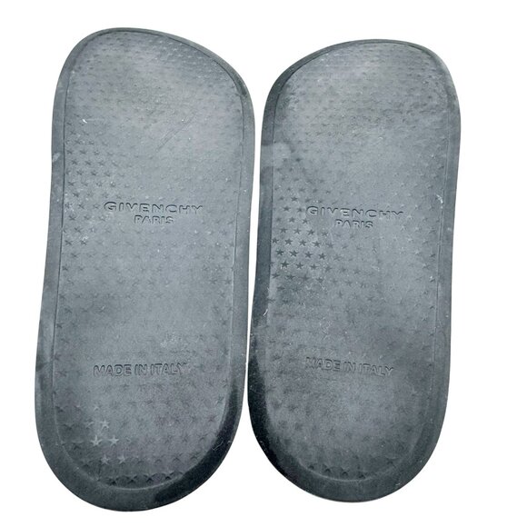 Givenchy Black Platform Rubber Logo Slide On Pool Sandal Flip Flop womens 37 7 - Picture 12 of 13